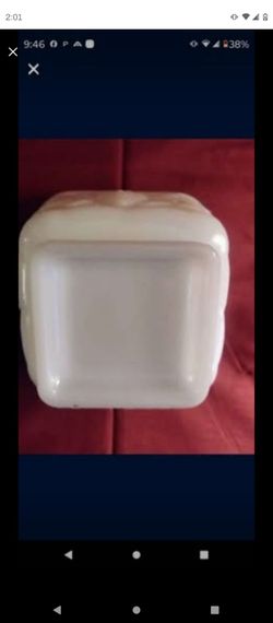 Anchor milk glass