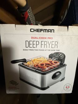 Chefman Dual-Cook Pro Deep Fryer 4.5qt