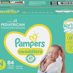 Pampers Swaddlers Disposable Baby Diapers - Size 0 (New Born) - 84 Count