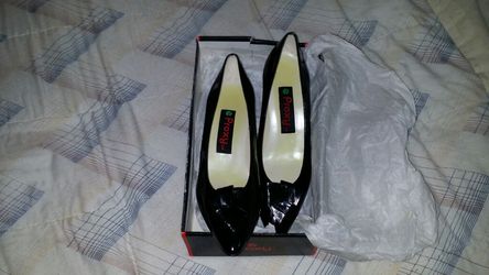 Proxy black patent leather dress shoes