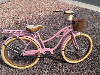 Pink Deluxe Huffy Cruiser Bike