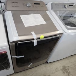 NEW !! SAMSUNG CHAMPAGNE STEAM MULTISTEAM GAS DRYER WITH DRYING SHOE RACK INCLUDED 