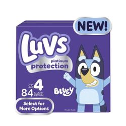 Luvs Bluey Diapers Size 2