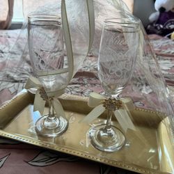Wedding Champagne Flutes / Copas Para Boda 