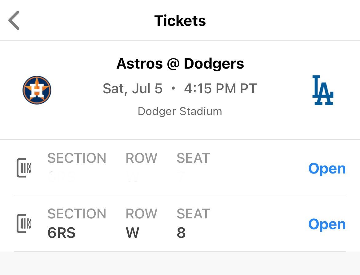 Dodgers vs Astros 