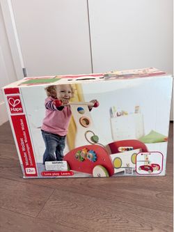 Hape Wonder Walker Wooden Baby Push Walker Activity Toy