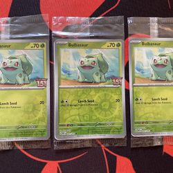 Pokémon Bulbasaur 151 Stamped Promo Card