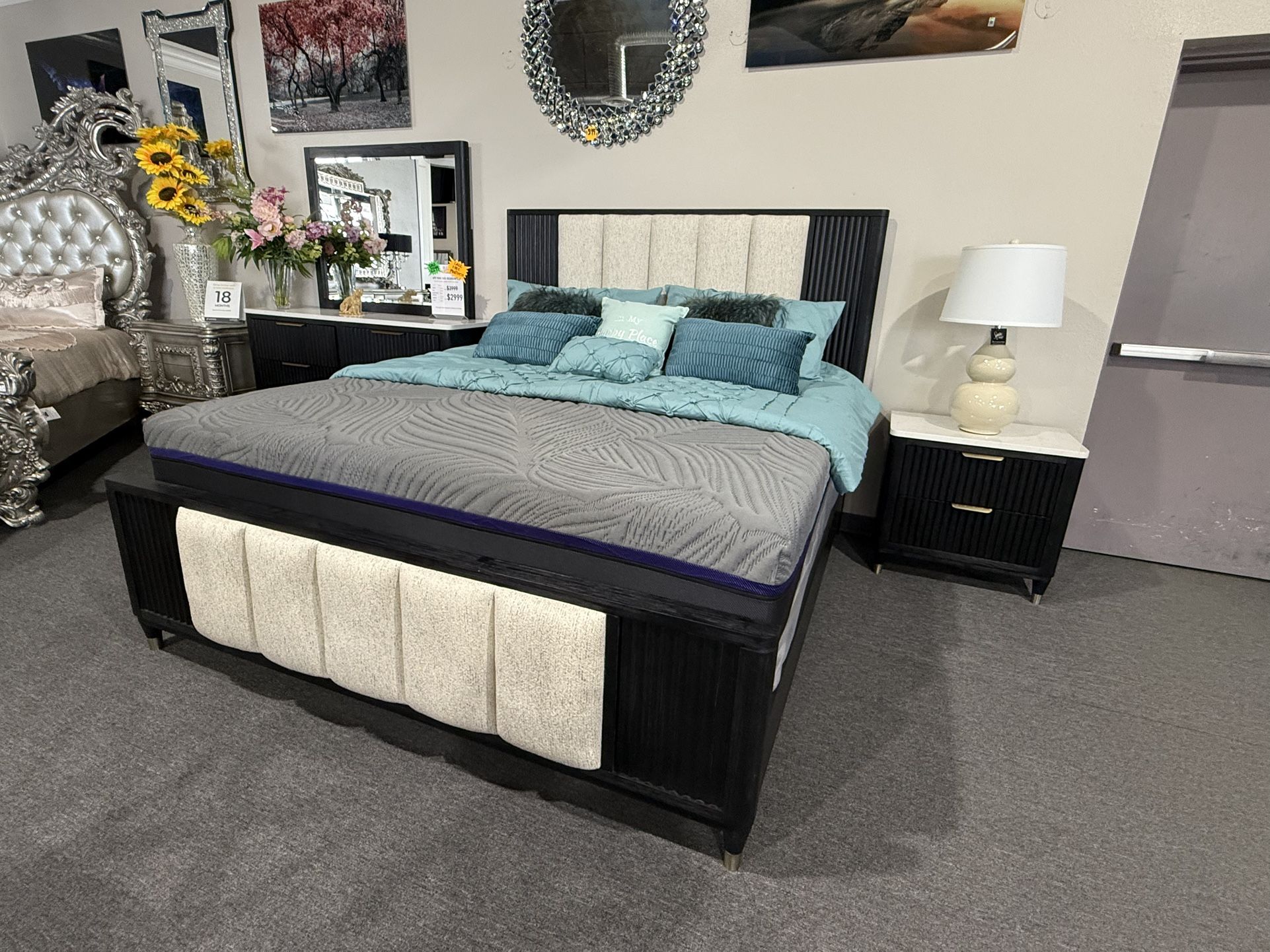4 Pc King Bedroom Set Free Mattress