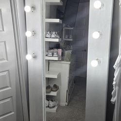 6ft White Floor Mirror...