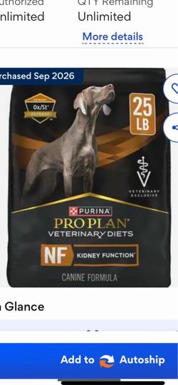 2 bags of Purina NF
