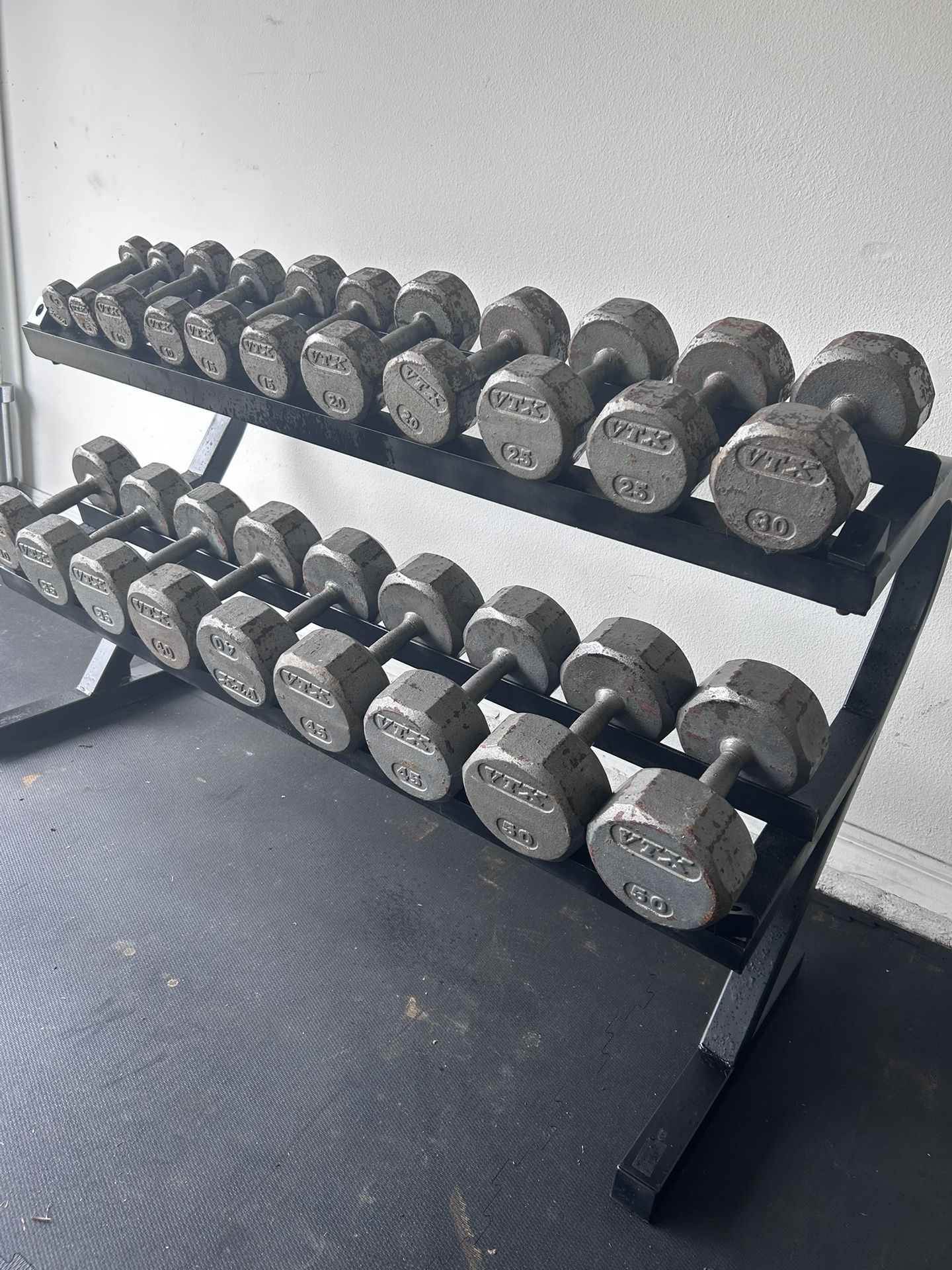 5lb - 50lb VTX Dumbbell Set w/ Rack