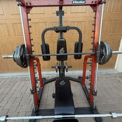 NAUTILUS OLYMPIC RACK UNIVERSAL MACHINE 