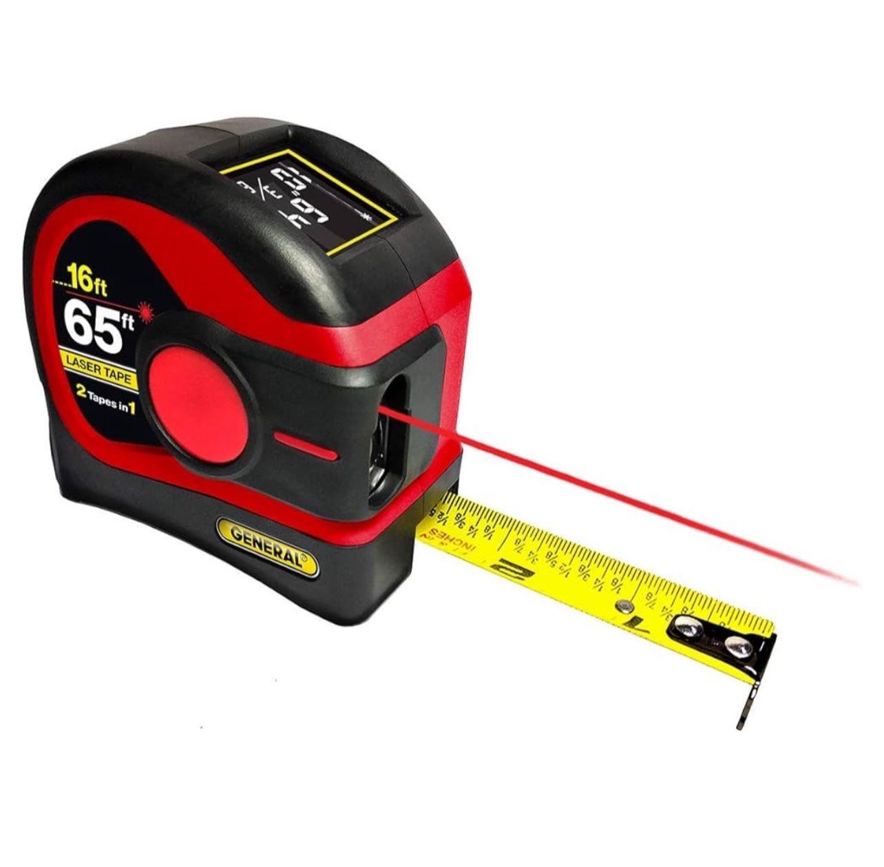 General Tools 65’ Laser Tape Measure Grey