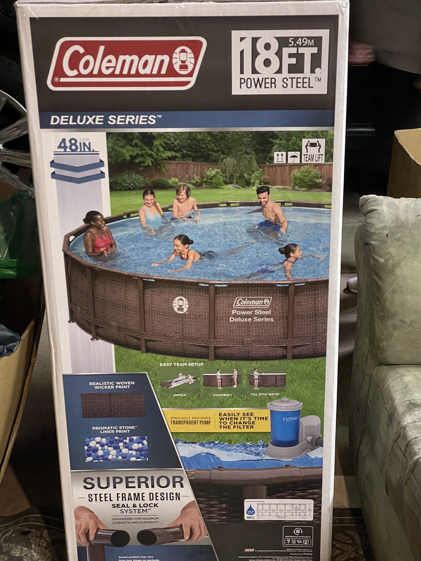 coleman 18 ft pool