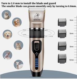 New open box 12 piece rechargeable pet grooming kit 25$