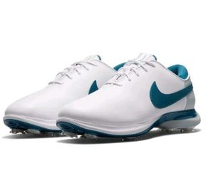 Men's Nike Air Zoom Tour Victory 2 White Marina Blue Golf Cleats Sz 13⛳️