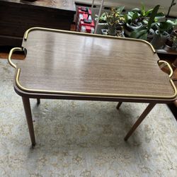 Mid century Scheibe folding side table tray