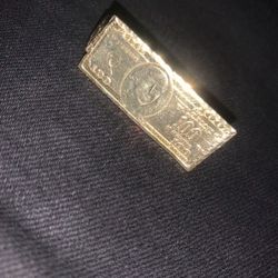 10k gold 2 finger ring