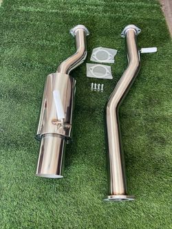 350z / G35 3’ Exhaust Single Exit Stainless Steel Catback  Infiniti VQ VQ35HR VQ35DE Z33