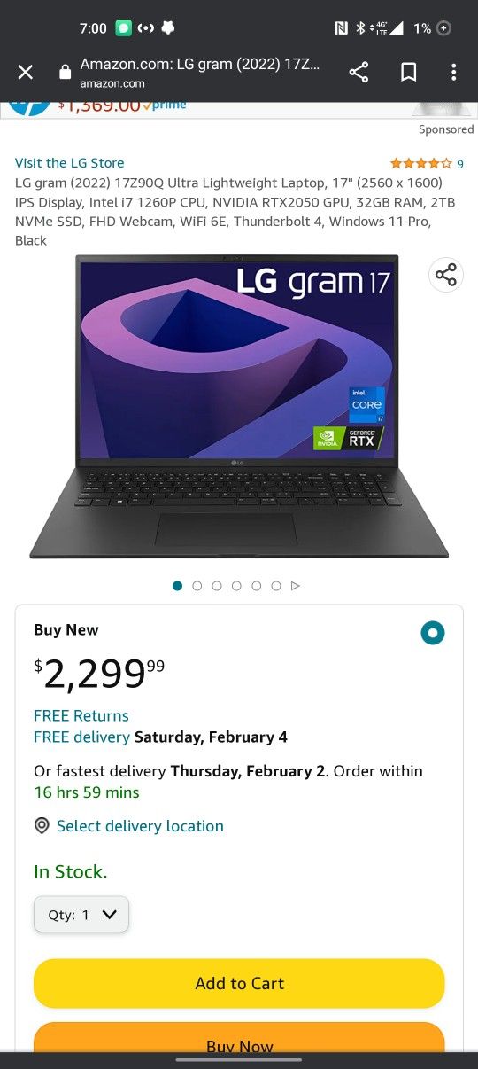 LG GRAM 1790Q