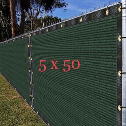5 X 50 Privacy Fence Screen - Green Wind Screen