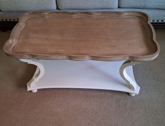 Wood coffee table