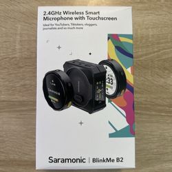 Saramonic Blink Me 2-Person Clip-On Wireless Microphone System with Touchscreens & Recording