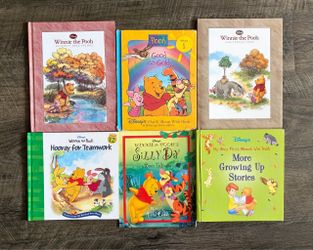 WINNIE THE POOH BOOKS (LOT OF 6 Books, 11 Stories)