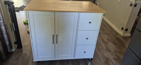 Kitchen island cart