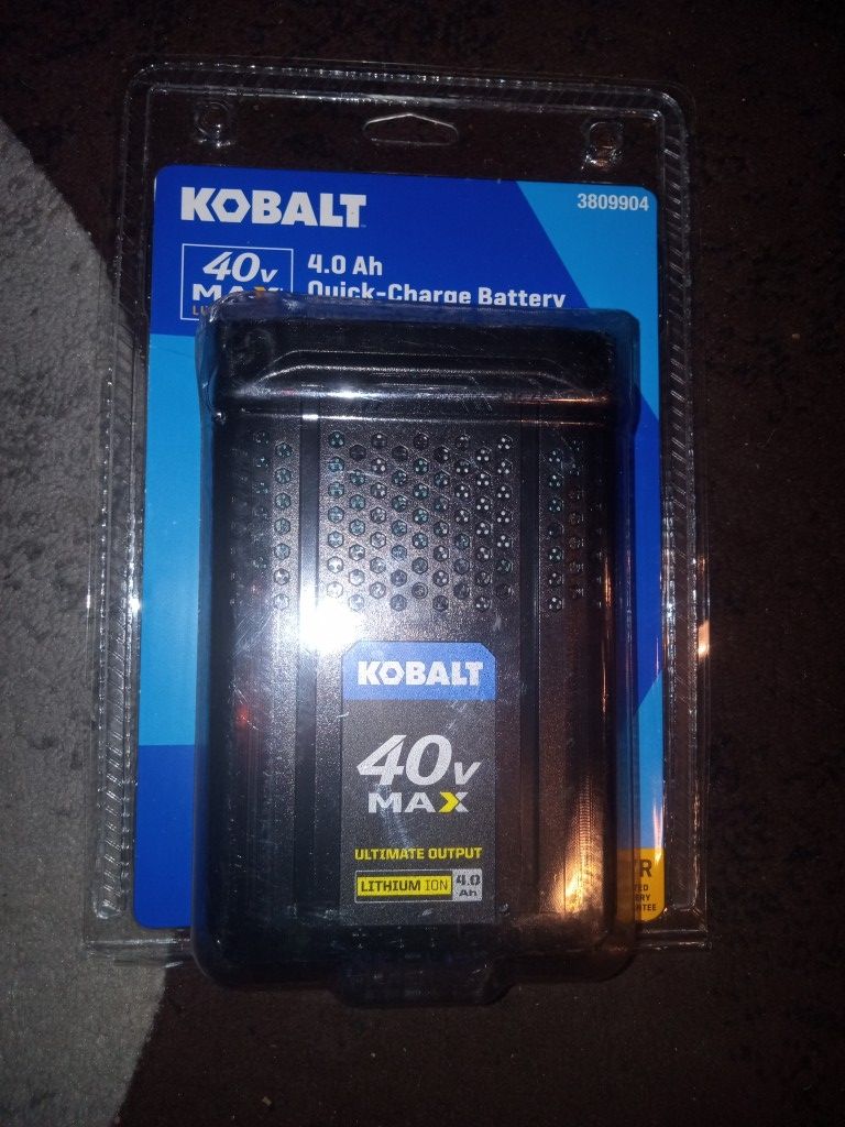Kobalt 40v Max Ultimate Output 4.0 Ah Battery