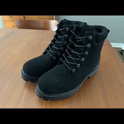 FILA Watersedge WP Black Nubuck Shoes Boots Sneakers 10M