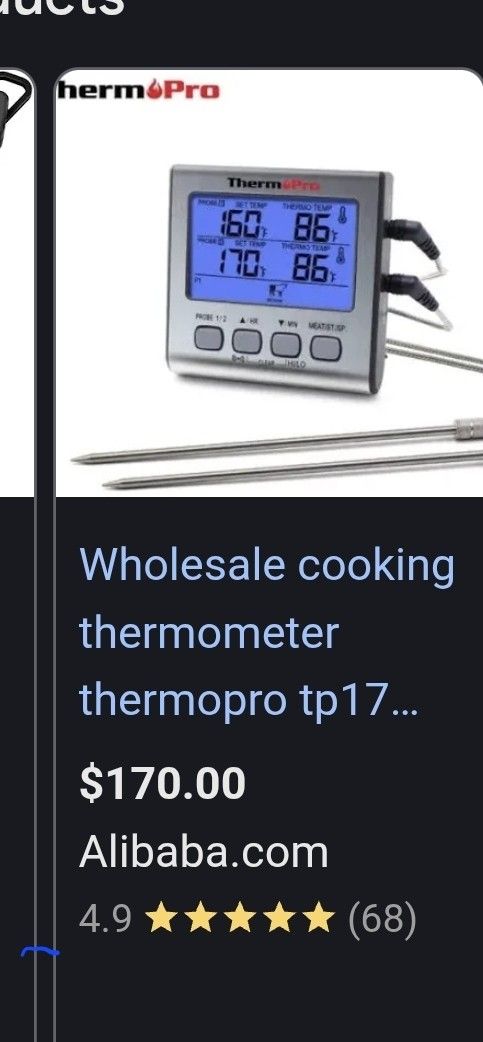 Thermopro Digital Food Thermometer With Dual Probes