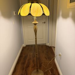 Tiffany  Style Slag Glass Floor Lamp