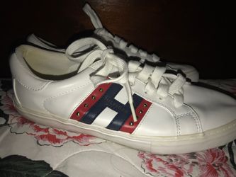 Womens Tommy Hilfiger White Low-Top Sneakers