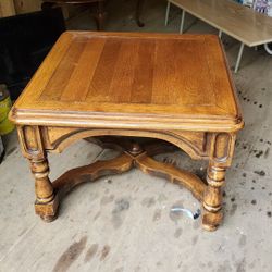 Vintage cherry wood end table