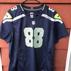 Nike On Field NFL Seattle Seahawks GRAHAM #88 Football Jersey Women's Navy Blue Size XXL