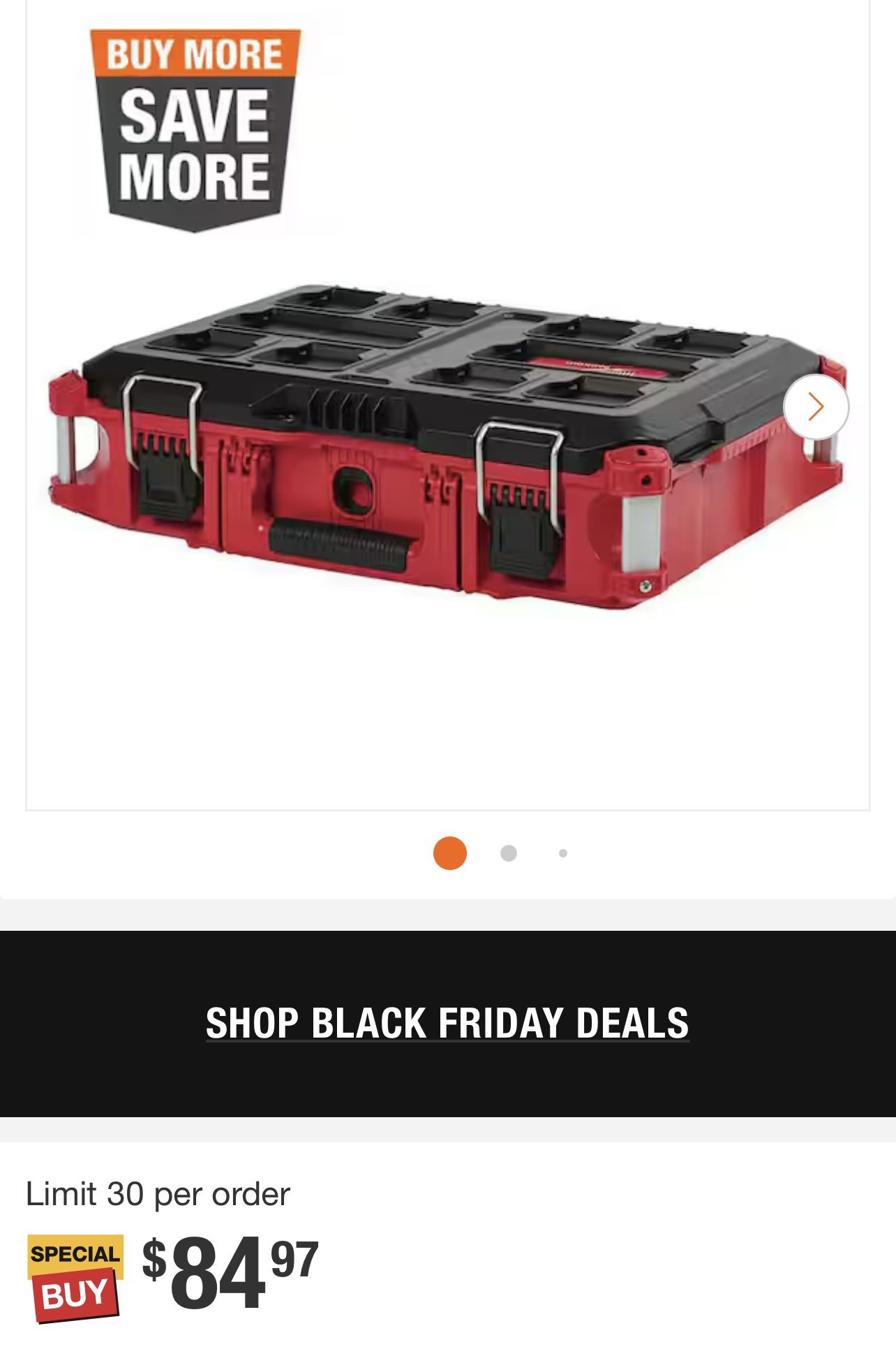 NEW Milwaukee PACKOUT 22 in. Medium Red Tool Box with 75 lbs. Weight Capacity