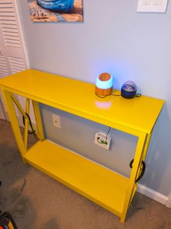 Console Table Yellow