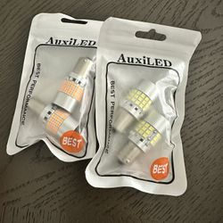 AudiLED 1156 Amber And White Bulbs