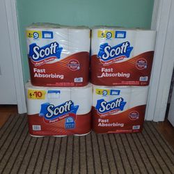 4 Pack 6 Rolls Paper Towels Scott