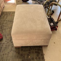 Tan ottoman 