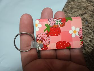 Strawberry shortcake keychain