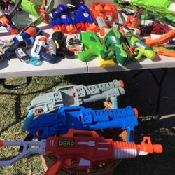 Big Bundle Nerf Guns And Assorted 