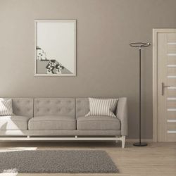 Bright Floor Lamps Tall Stand Pole Light Soft Touch Control Child Pet Safe Living Room Bedroom Office Black