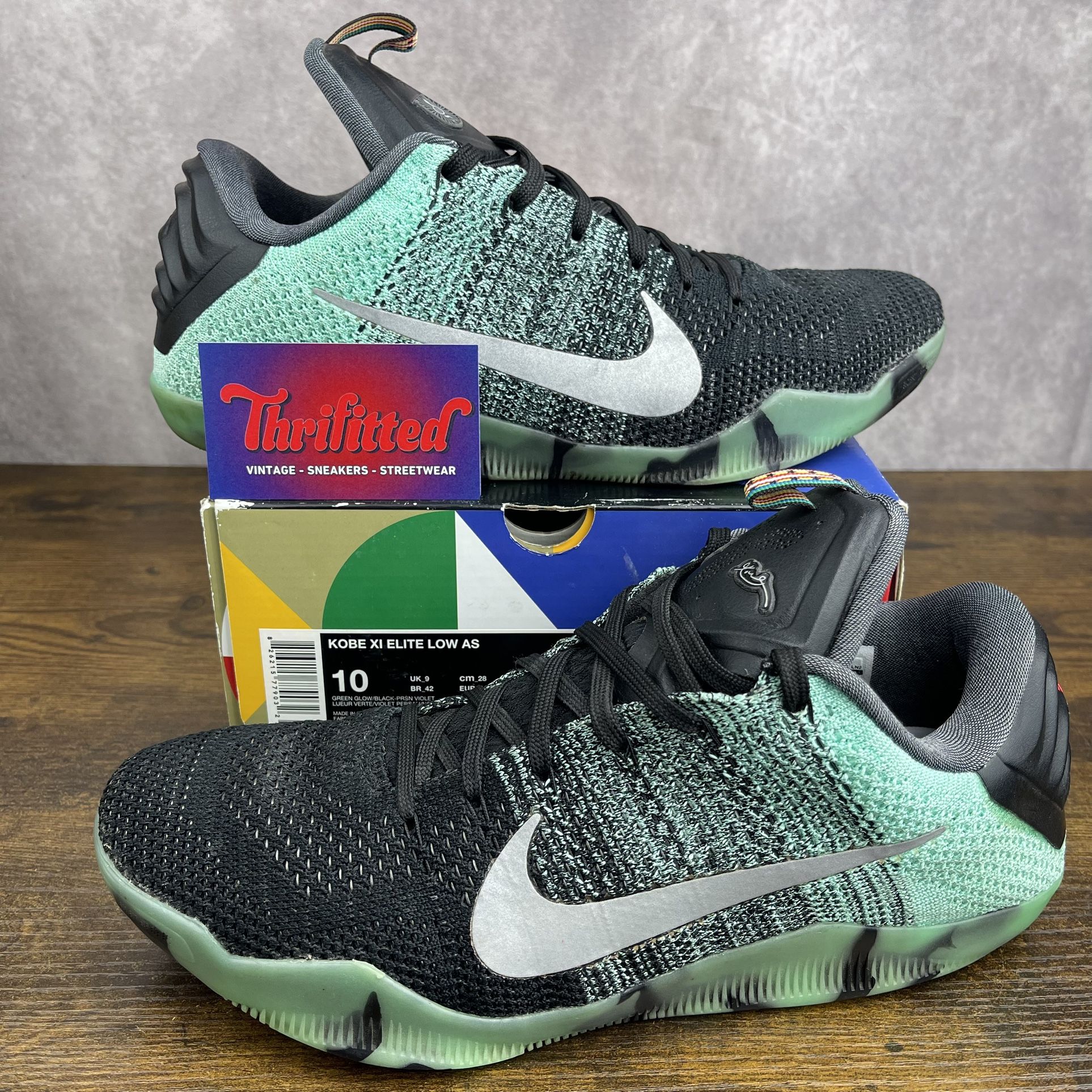 Nike Kobe 11 Elite Low All Star Northern Lights Size 10 822521 305