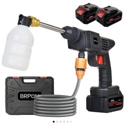NEW Portable Cordless High-Pressure Electric Cleaning Car Washing Spray with Washer Nozzle for Home Garden Maintenance, 1 Set Multi-application Easy T