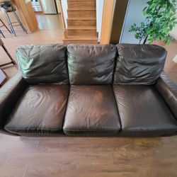3 Seat Leather Couch