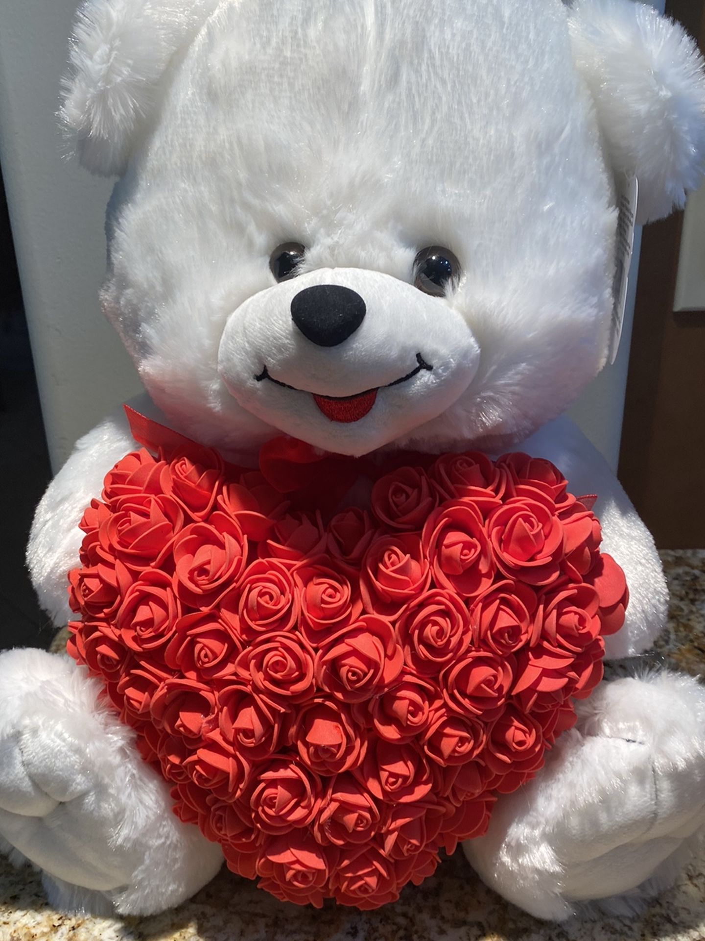 Teddy Bear With Red Roses
