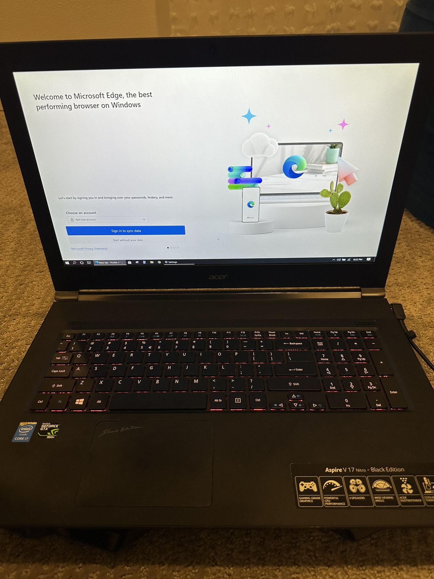 Acer Aspire V17 Nitro Black edition (Gaming Laptop)