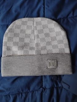 Grey beanie hat